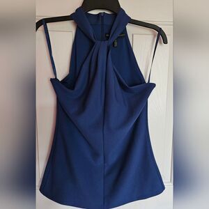 White House Black Market size small blue sleeveless shirt